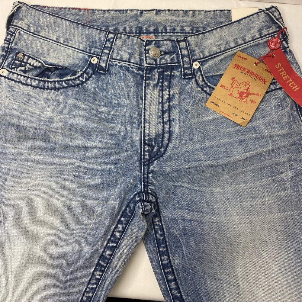 TRUE RELIGION BRAND JEANS SKINNY MIDNIGHT BIT T. Stretch Fit